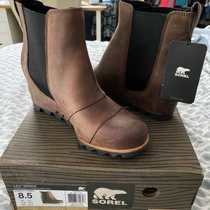 Sorel Lea Wedge - Umber - Size 8.5
